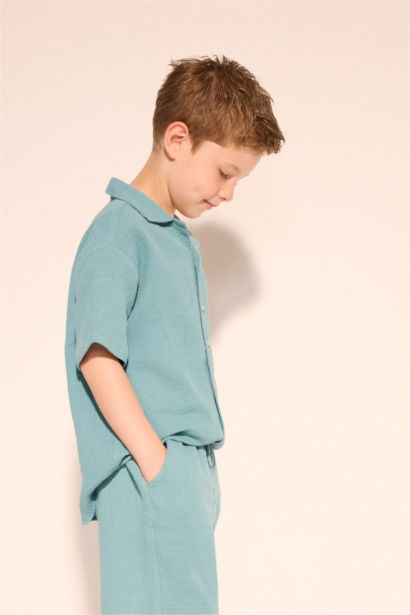 Boy Oversize Fit Short Sleeve Shirt