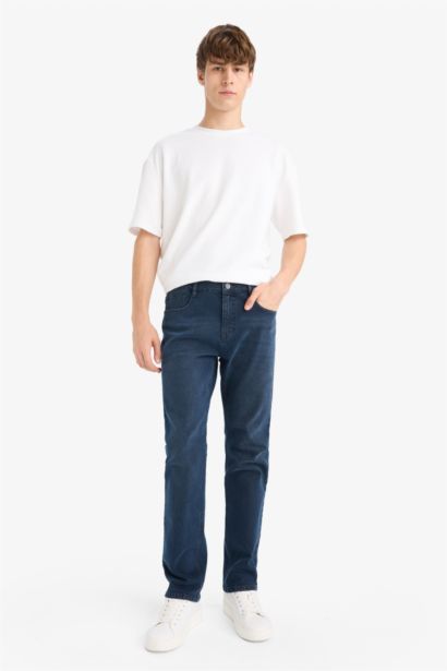 Джинсы Sergio Regular Fit с нормальной талией и прямыми штанинами