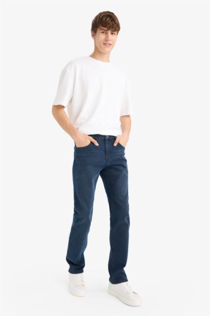 Джинсы Sergio Regular Fit с нормальной талией и прямыми штанинами