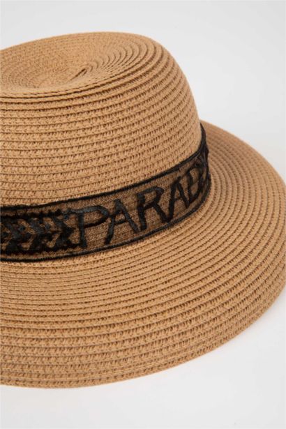 Woman Embroidered Straw Hat