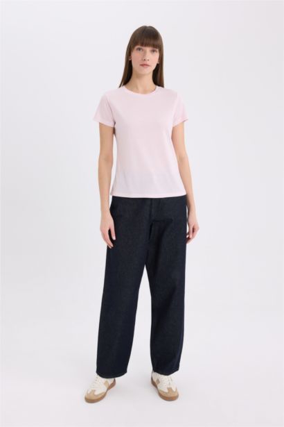 Regular Fit Crew Neck Basic T-Shirt