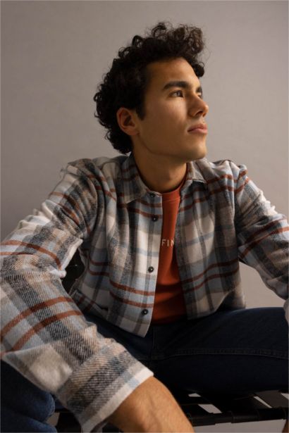 Сорочка з довгим рукавом стандартного крою у клітку Woodcutter для чоловіків