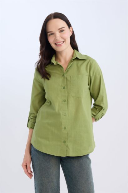 қалыпты пішім Ұзын жеңді көйлек