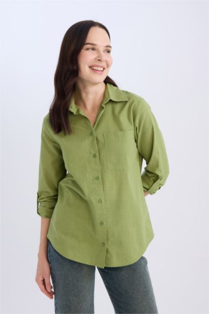 қалыпты пішім Ұзын жеңді көйлек