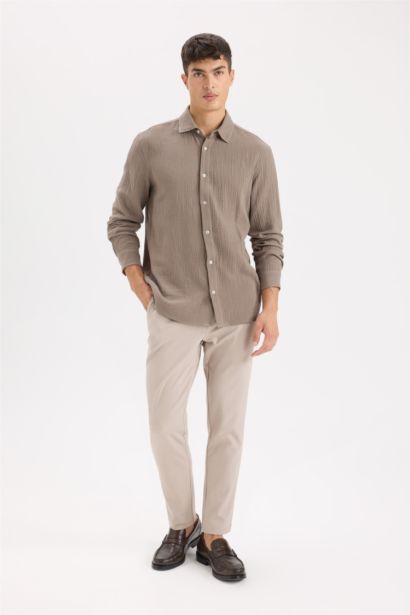 Chemise à manches longues en mousseline pour garçon