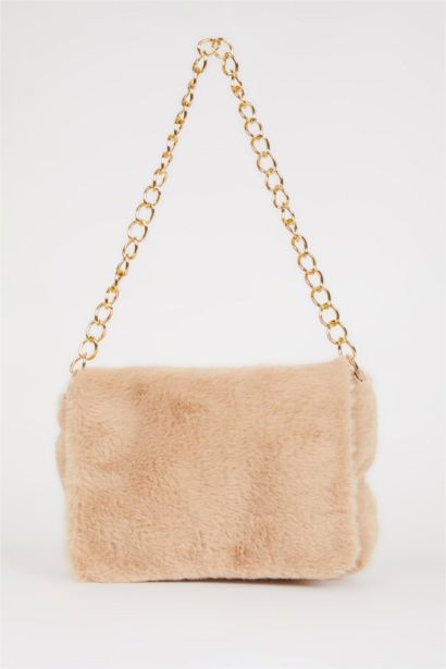 Women Plush Chain Shoulder Bag