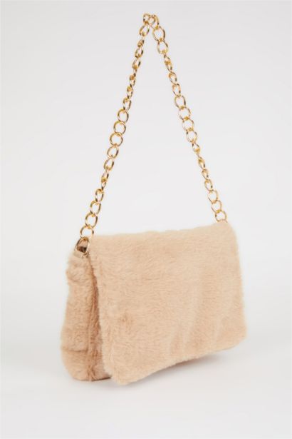 Women Plush Chain Shoulder Bag