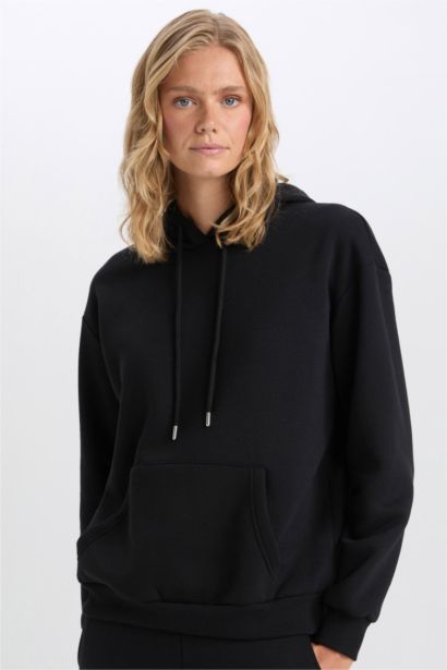 Relax Fıt Kalın Sweatshirt Kumaşı Sweatshirt