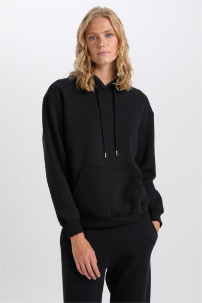 Relax Fıt Kalın Sweatshirt Kumaşı Sweatshirt