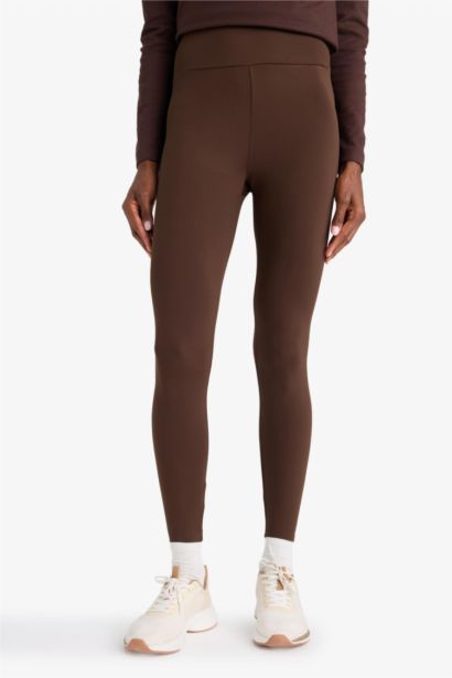 Спортивные леггинсы DefactoFit с высоким поясом и мягкой подкладкой