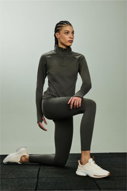 Waist Fitting Soft Fleece Lined Sports Leggings