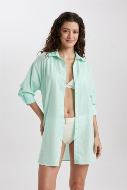 Fall in Love Regular Fit Beach Shirt