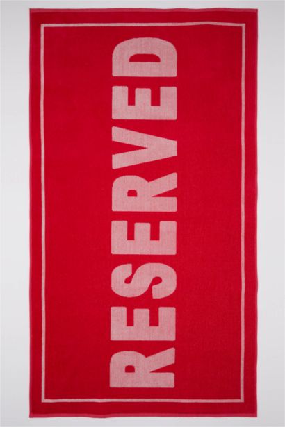 منشفة بحر نسائي قطن منقوش