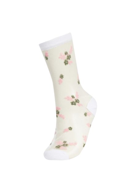 Длинные носки из хлопка для женщин, 2 пары