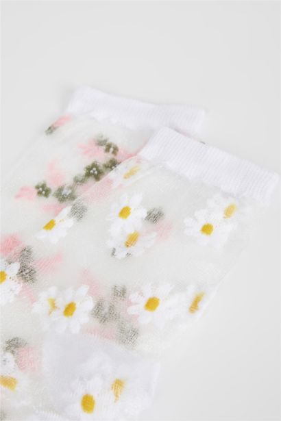 Длинные носки из хлопка для женщин, 2 пары