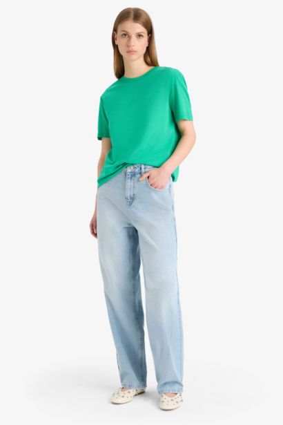 T-Shirt coupe régulière Manches Courtes à Col Rond