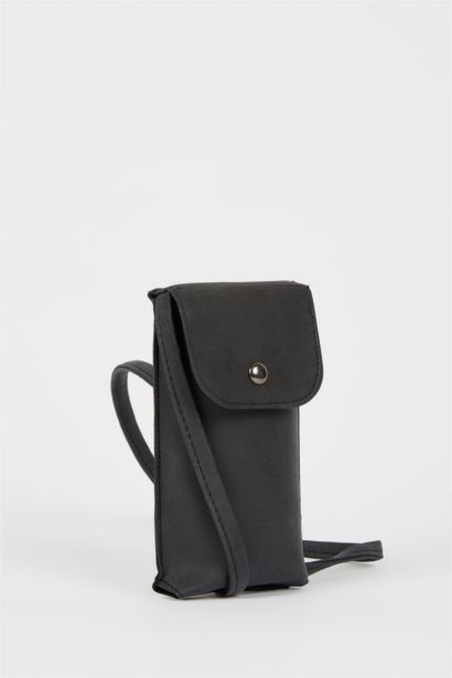Faux Leather Phone Bag