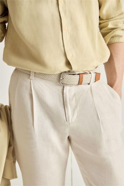 حزام رجالي بمشبك مستطيل