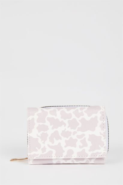Kadın Desenli Suni Deri Cüzdan