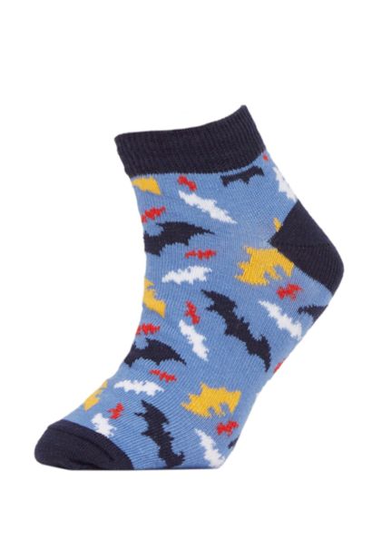 Boy Batman Licensed Cotton 3 Pack Short Socks