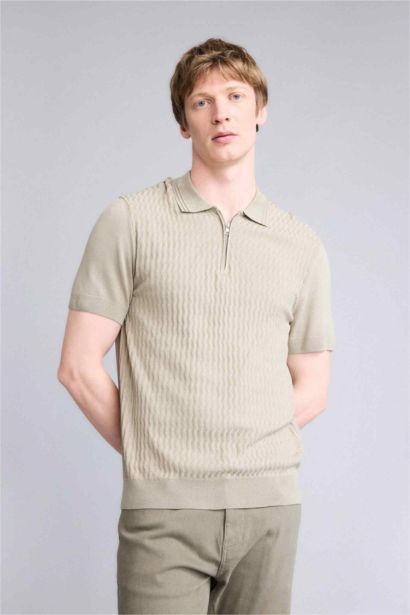 Slim Fit Short Sleeve Polo T-Shirt