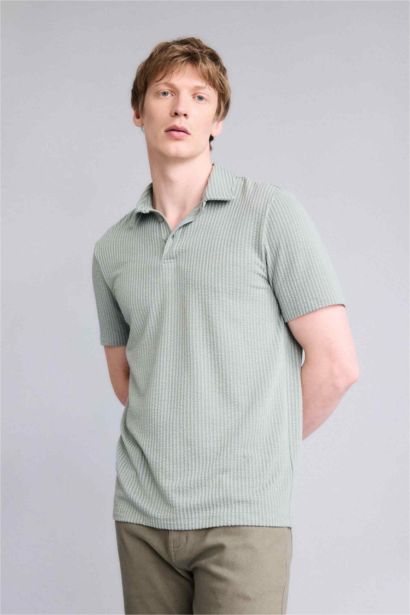 Slım Fıt Kısa Kollu Polo Tişört