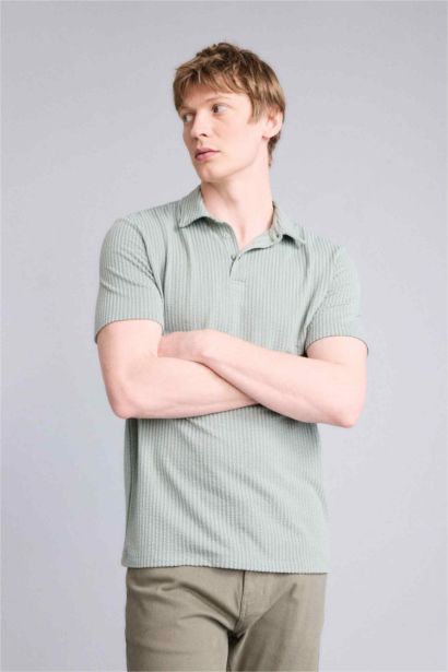 Slım Fıt Kısa Kollu Polo Tişört