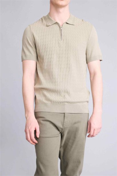 Slim Fit Short Sleeve Polo T-Shirt