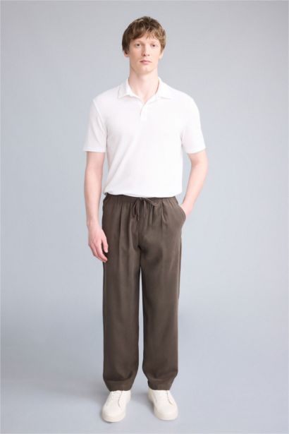 Slim Fit Dar Kesim Polo Yaka Pamuklu Kısa Kollu Tişört