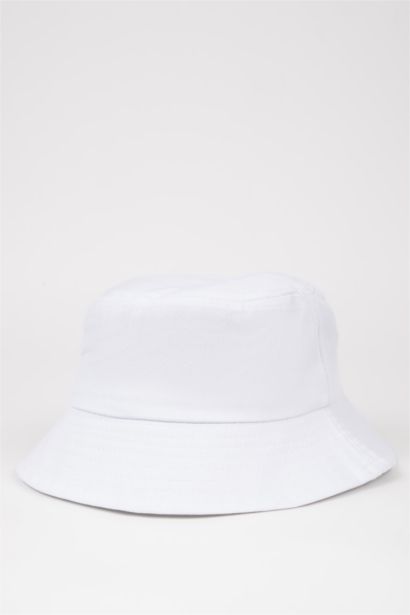 قبعة دلو قطن نسائي مطرز