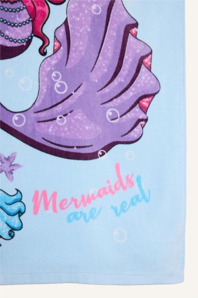 Girl Printed Cotton Poncho Towel