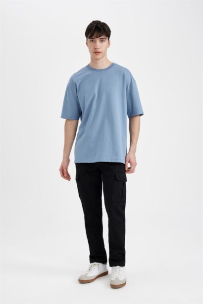 Oversize Fit Crew Neck Short Sleeve T-Shirt