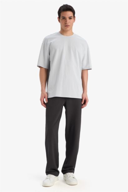 Oversize Fit Crew Neck Short Sleeve Heavy Fabric T-Shirt