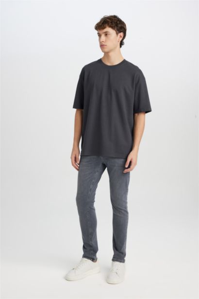 Oversize Crew Neck Basic T-Shirt