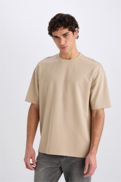 Oversize Fit Crew Neck Short Sleeve T-Shirt