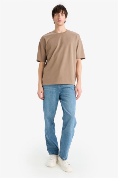 Oversize Fit Crew Neck Short Sleeve T-Shirt