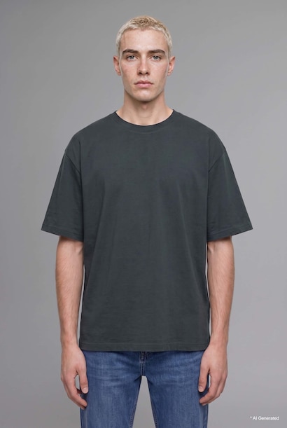 Kırışmaz Oversize Pamuklu Tişört