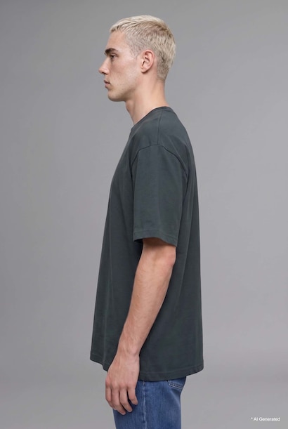 Kırışmaz Oversize Pamuklu Tişört