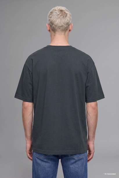 Kırışmaz Oversize Pamuklu Tişört