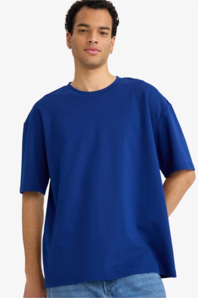 Oversize Fit Crew Neck Short Sleeve T-Shirt