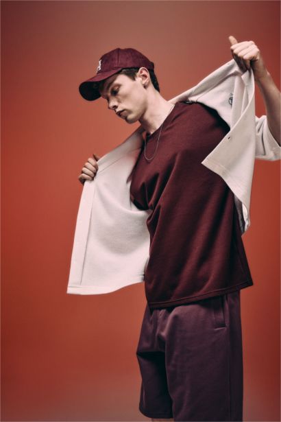 تيشيرت نص كم اوفر سايز يسمح بمرور الهواء