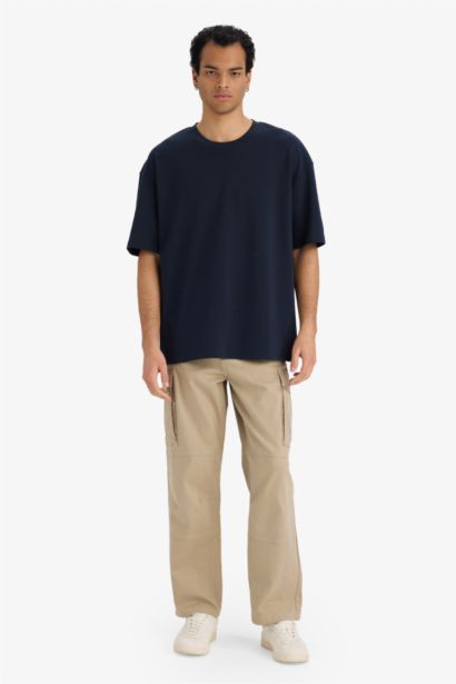 تيشيرت نص ردن اوفر سايز قماش يسمح بمرور الهواء