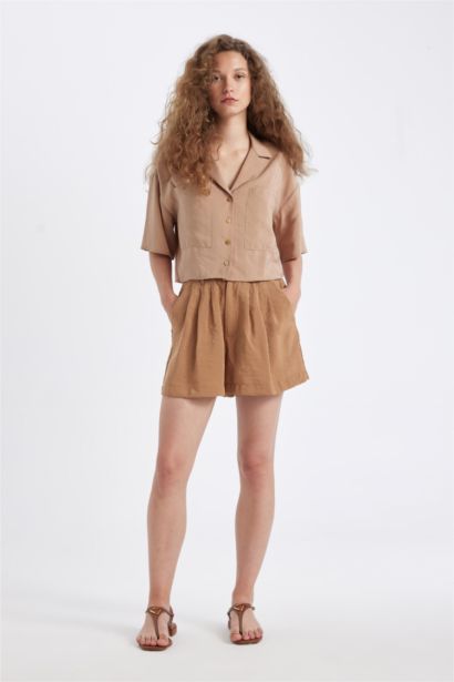 Regular Fit Normal Waist Short Leg Modal Shorts