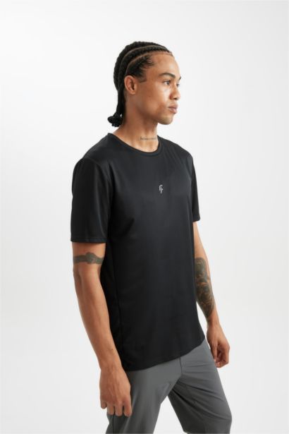 DeFactoFit Slim Fit Printed Sports T-Shirt