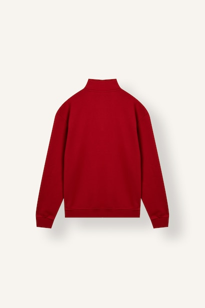 Regular Fit Half-Zip Basic Sweatshirt
