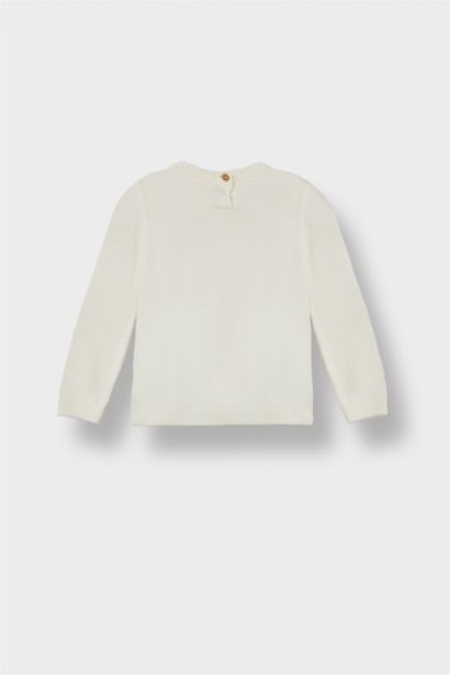 Baby Girl Regular Fit Crew Neck Pullover