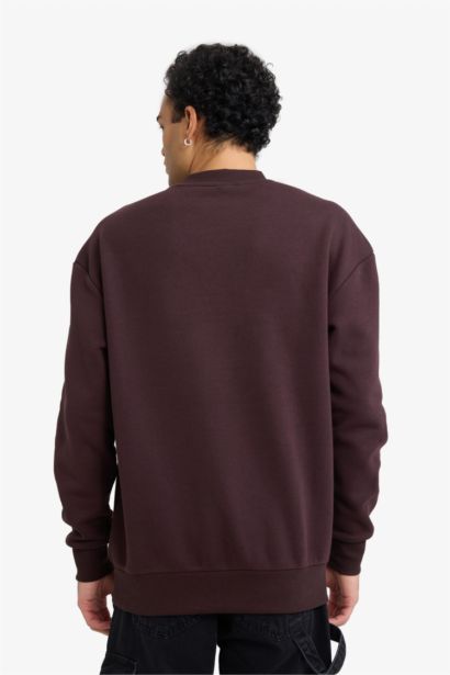 سويت شيرت اوفر سايز بياخة مستديرة