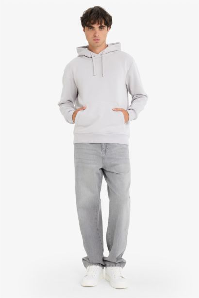 Regular Fit Soft Lining Basic Hoodie