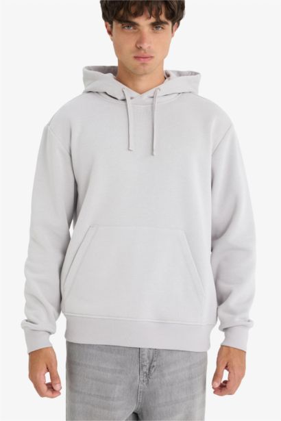 Regular Fit Soft Lining Basic Hoodie