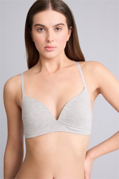 Fall in Love с кружевом из хлопка с чашечками с чашечками без косточек бюстгальтер